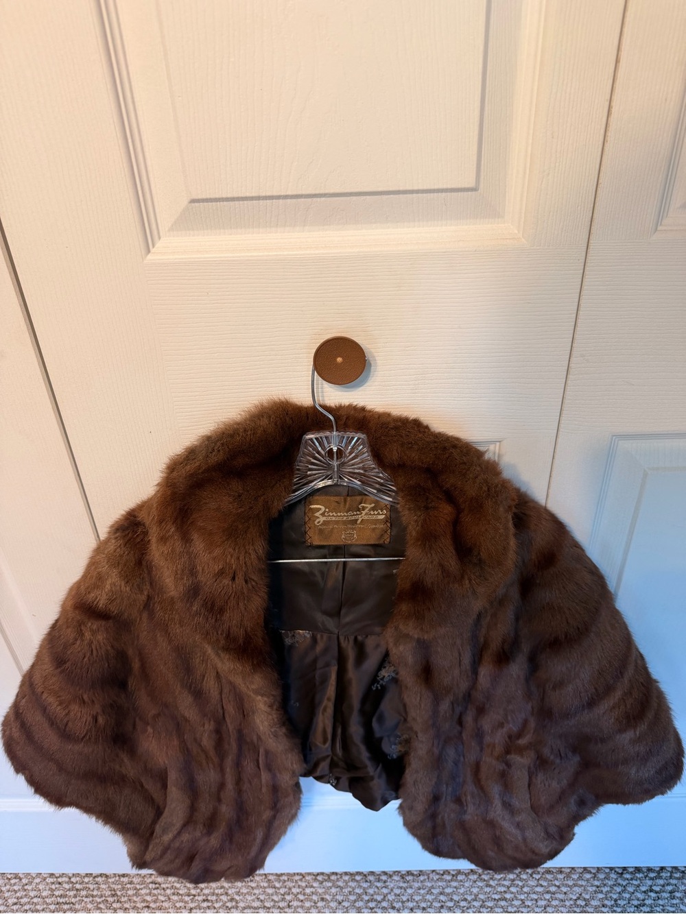 Brown Women's Fur Jacket Coat
